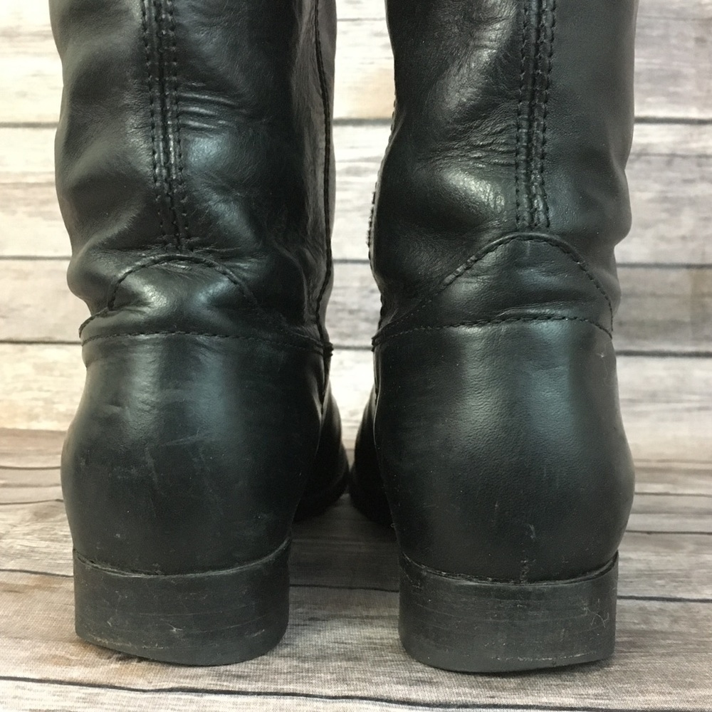 Frye Black Melissa Button Riding Boot - Picture 5 of 8